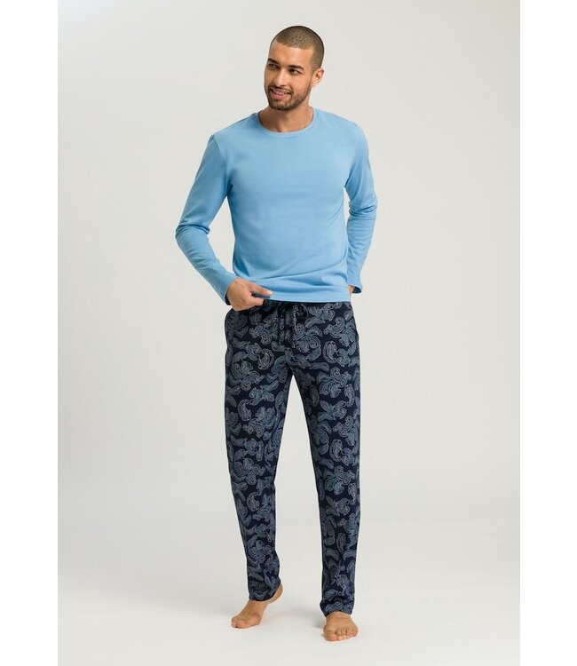 Hanro Living Shirts Long Sleeve Bonnie Blue (075053)