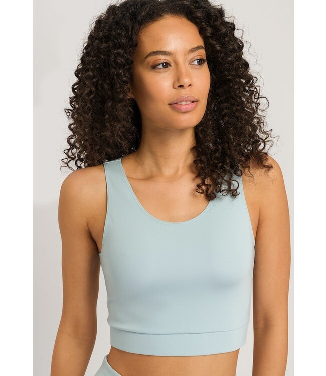 Hanro Balance Crop Top Sterling Blue (078791)