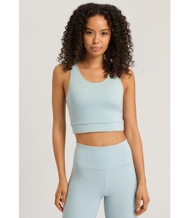 Hanro Balance Crop Top Sterling Blue (078791)