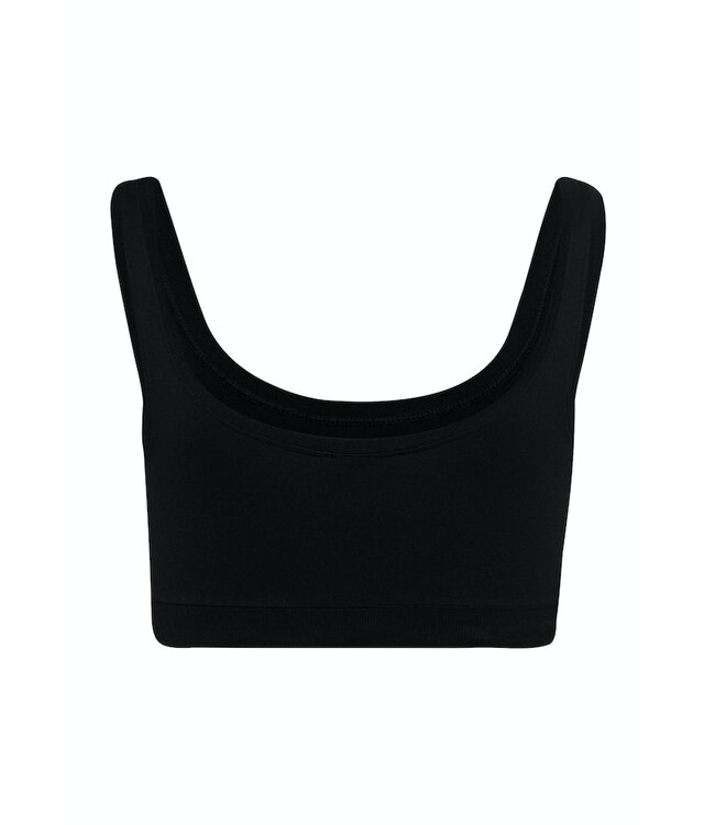 Touch Feeling Crop Top Padded Black (071806)