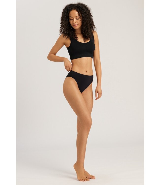 Touch Feeling Crop Top Padded Black (071806)