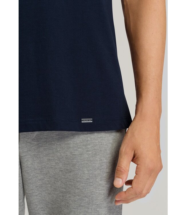 Hanro Living Shirt Crew Neck Deep Navy (075050)