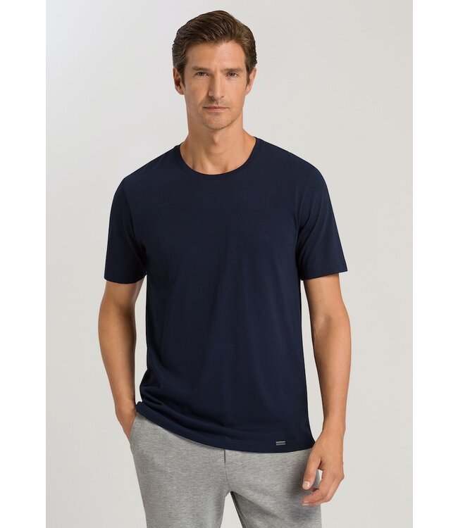 Hanro Living Shirt Crew Neck Deep Navy
