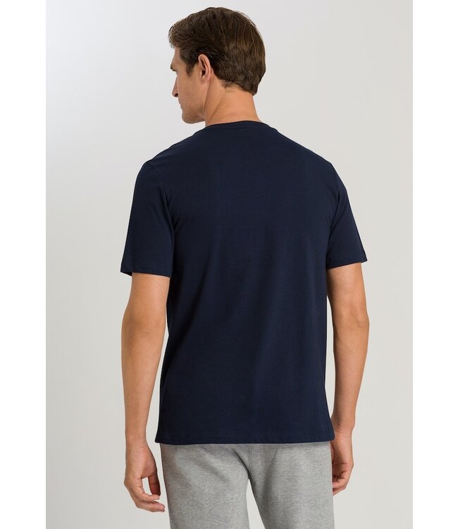 Hanro Living Shirt Crew Neck Deep Navy (075050)