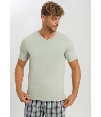 Living Shirt Short Sleeve V-Neck Mineral Green (NEW TREND)