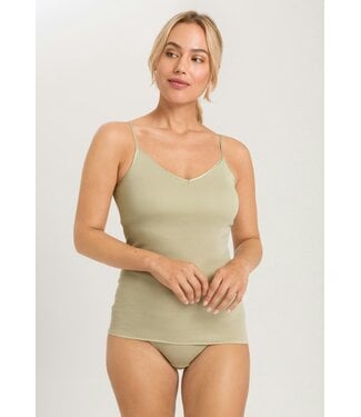 Cotton Seamless Spaghetti Top Padded Moss Green (NEW TREND)