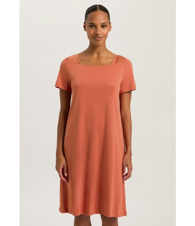 Emma Short Sleeve Nightdress Apricot Brandy (NEW TREND)