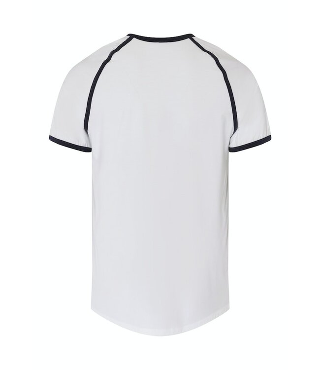 Hanro Pierre Short Sleeve Shirt V-Neck White (073213)
