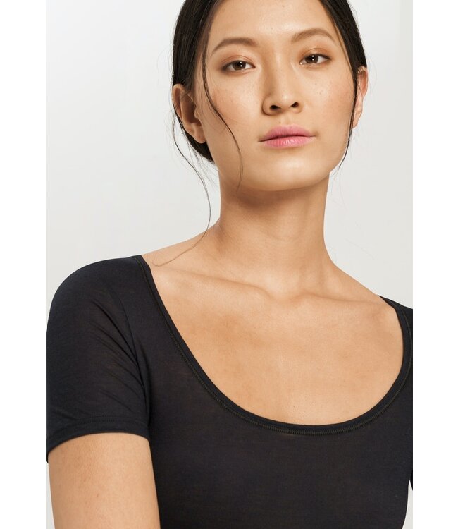 Hanro Ultralight Shirt Black (071827/071345)