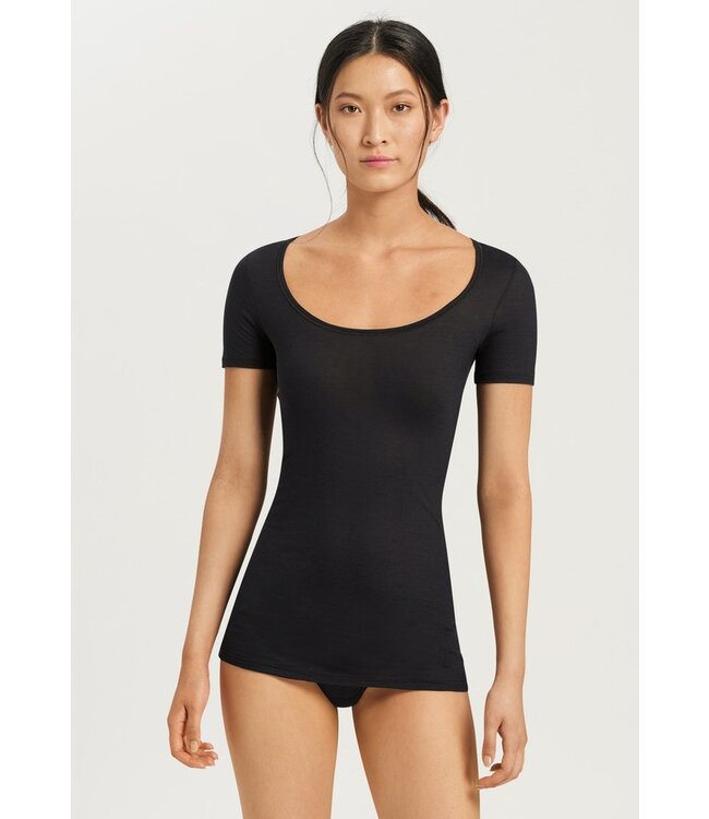 Hanro Ultralight Shirt Black (071827/071345)