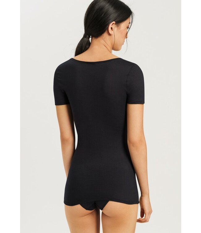 Hanro Ultralight Shirt Black (071827/071345)