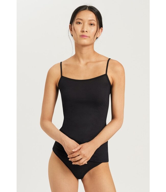 Hanro Ultralight Spaghetti Top Black
