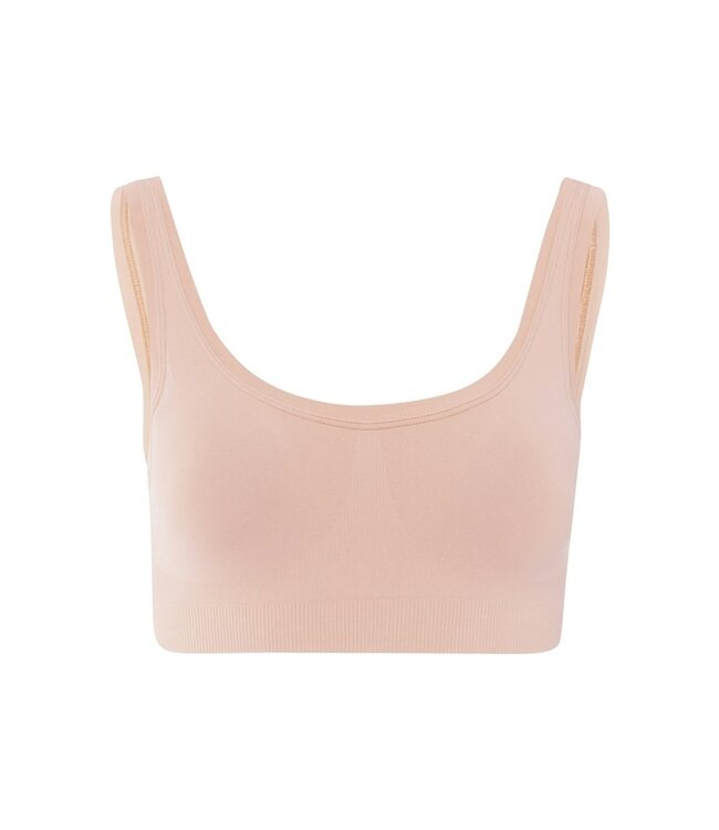 Hanro Touch Feeling Crop Top Padded Peach Whip (071806)