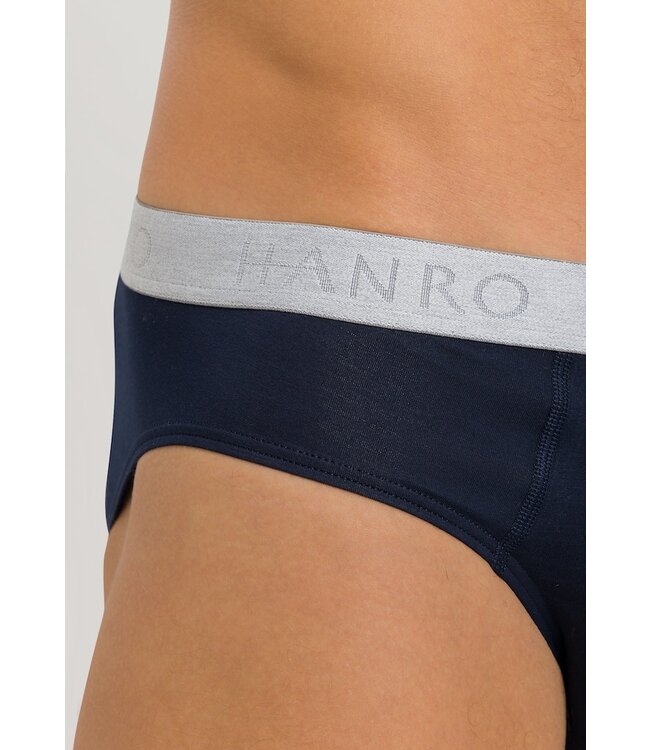 Hanro Cotton Essentials Briefs 2-Pack Deep Navy/Bright Red (073075)
