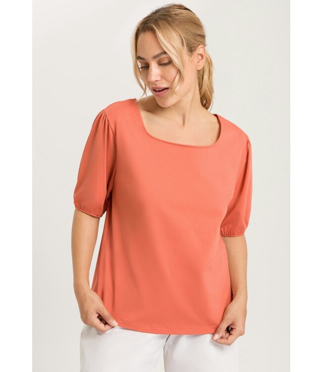 Natural Short Sleeve Shirt Apricot Brandy (NEW TREND)