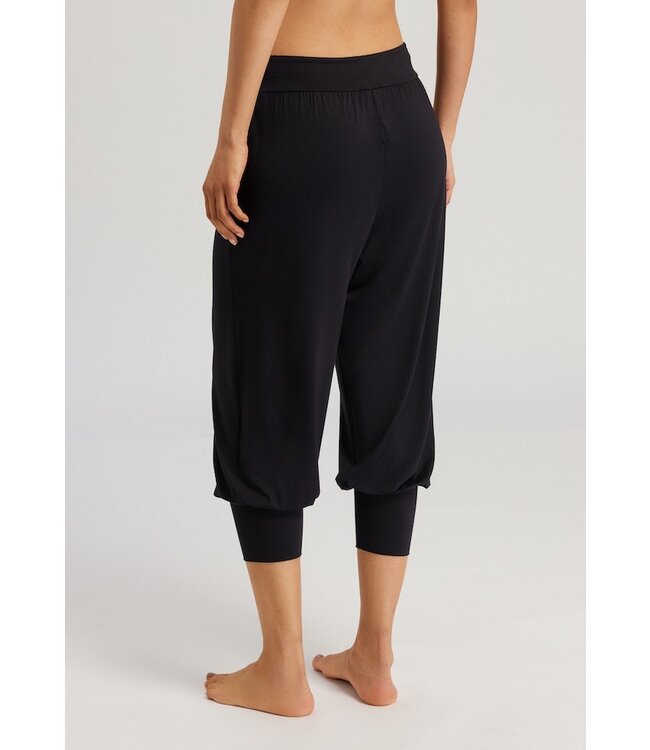 Hanro Yoga Crop Pant Black Beauty (078797)