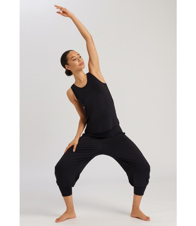 Hanro Yoga Crop Pant Black Beauty (078797)