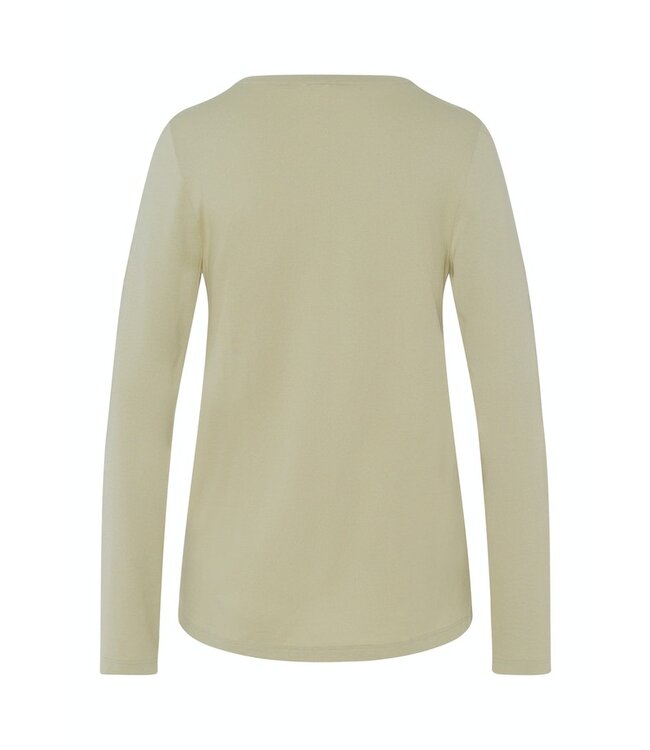 Hanro Sleep & Lounge Long Sleeve Shirt Moss Green (077844)