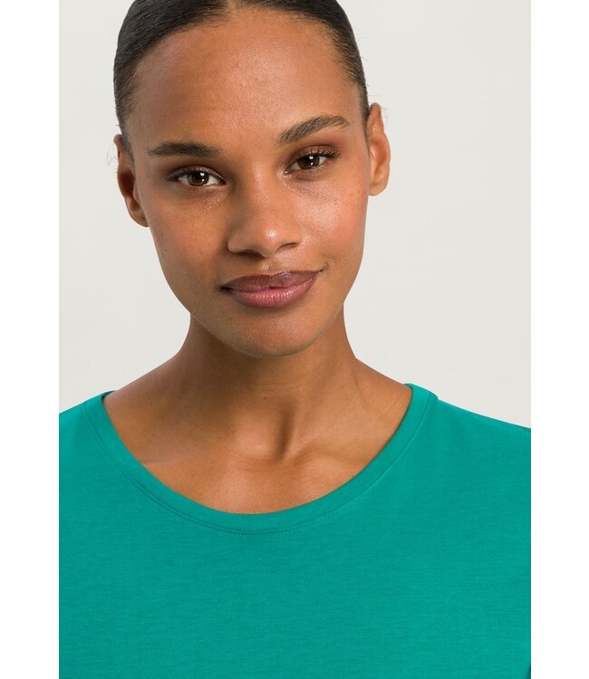 Hanro Sleep & Lounge Long Sleeve Shirt Peacock (077844)