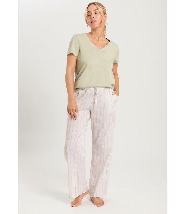 Hanro Sleep & Lounge Short Sleeve Shirt Moss Green (077876)