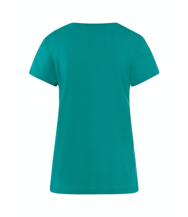 Hanro Sleep & Lounge Short Sleeve Shirt Peacock (077876)