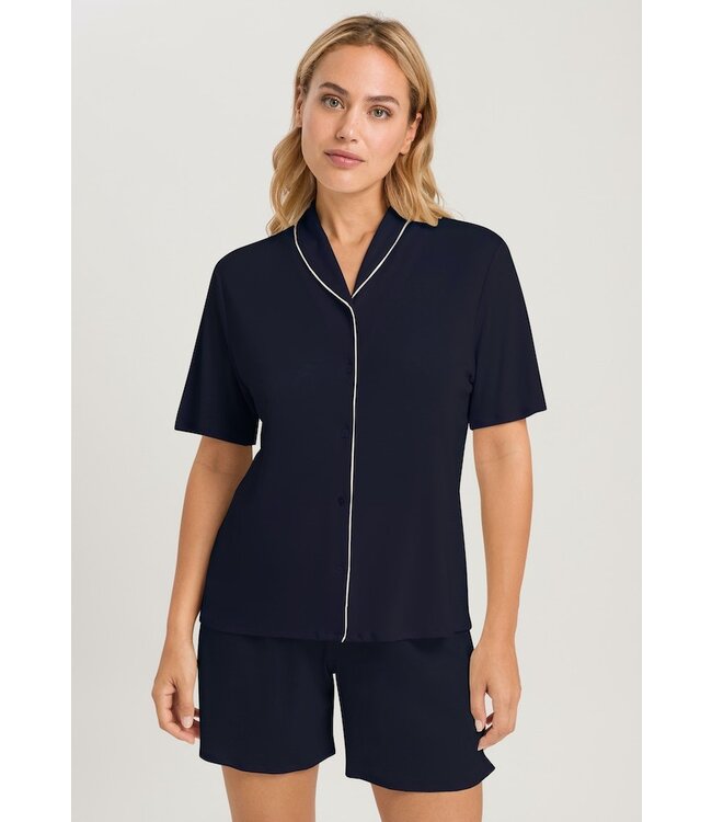 Hanro Natural Comfort  Short Pajama Deep Navy (LAST ITEMS)