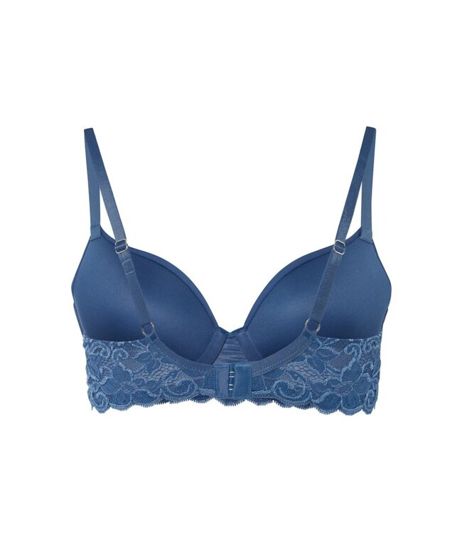 Hanro Moments Lace Cup Padded Bra True Navy (071503)