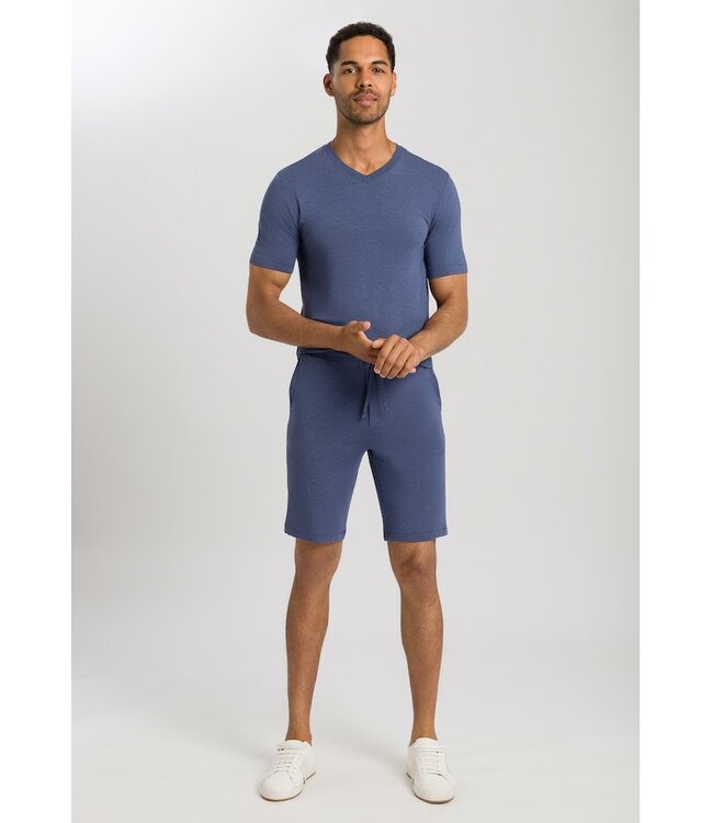 Hanro Casuals  Short Pants Slate Blue Melange (075039)