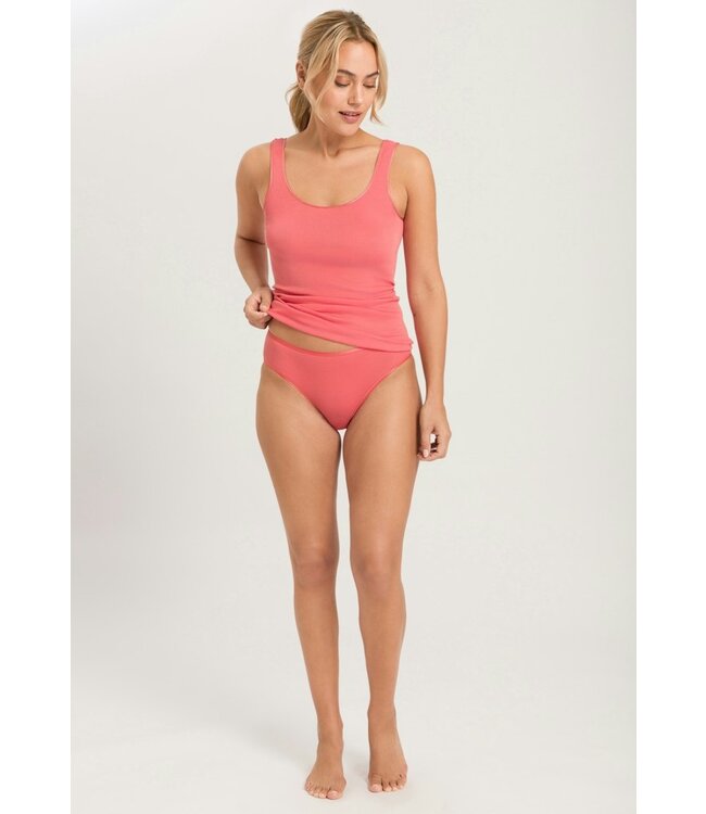 Hanro Cotton Seamless Midi Brief Porcelain Rose (071626)