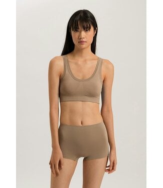 Hanro Touch Feeling Crop Top Padded Deep Taupe