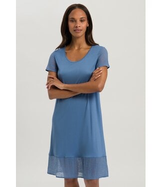 Audrey Short Sleeve Nightdress Dusty Blue (NEW TREND)