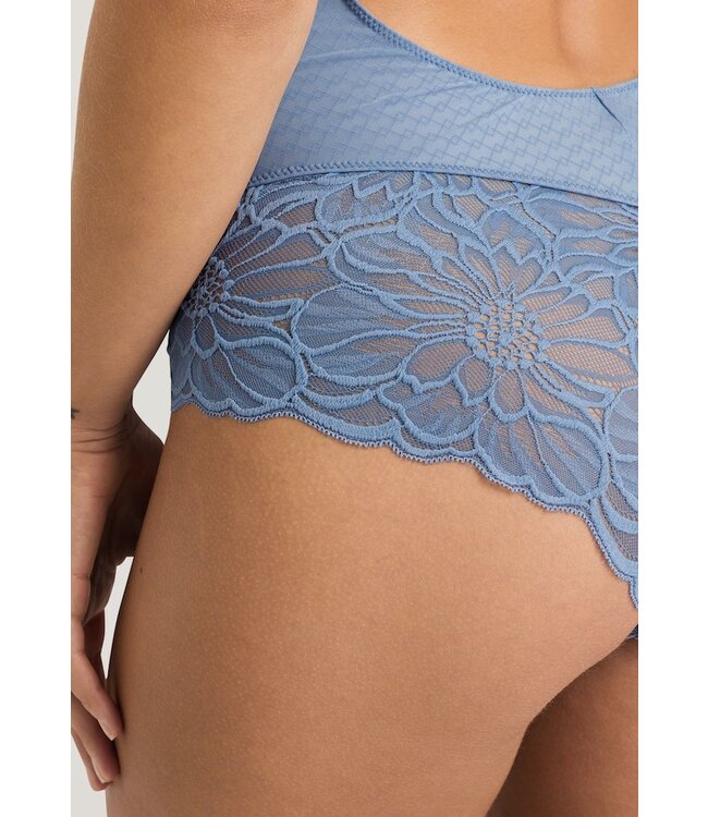 Hanro Marilyn Bodysuit Dusty Blue (070938)