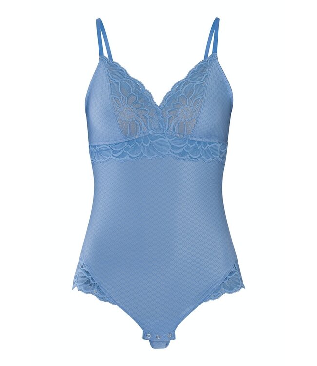 Hanro Marilyn Bodysuit Dusty Blue (070938)
