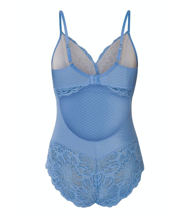 Hanro Marilyn Bodysuit Dusty Blue (070938)