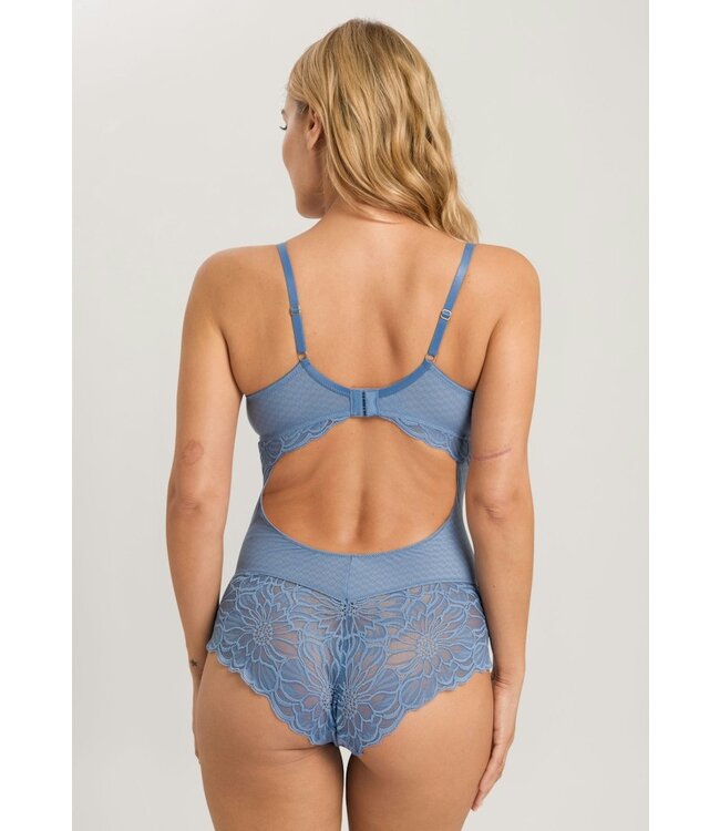 Hanro Marilyn Bodysuit Dusty Blue (070938)