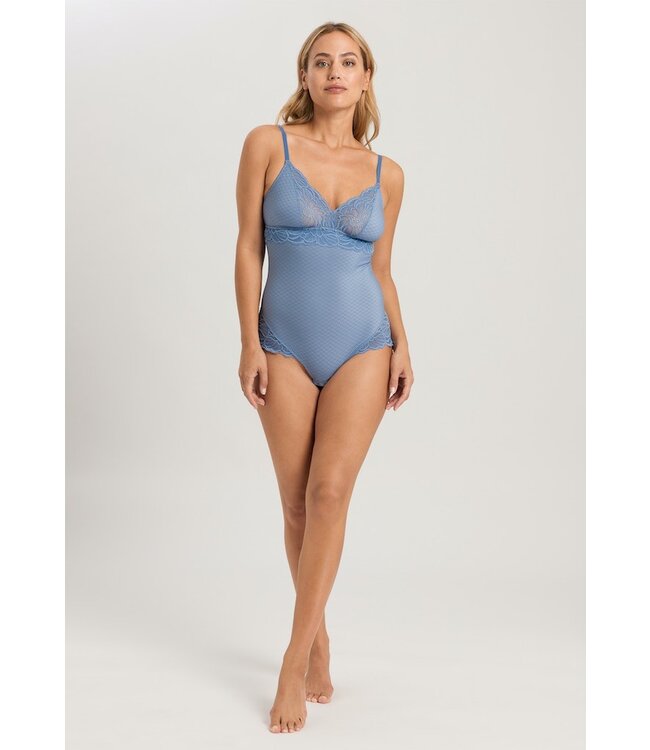 Hanro Marilyn Bodysuit Dusty Blue (070938)
