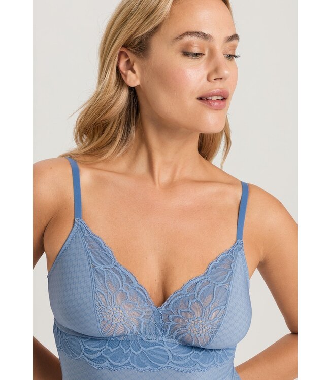 Hanro Marilyn Bodysuit Dusty Blue (070938)