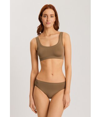 Hanro Touch Feeling Crop Top Walnut