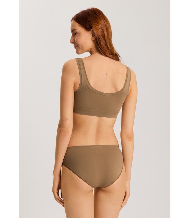 Hanro Touch Feeling Crop Top Walnut (071810)