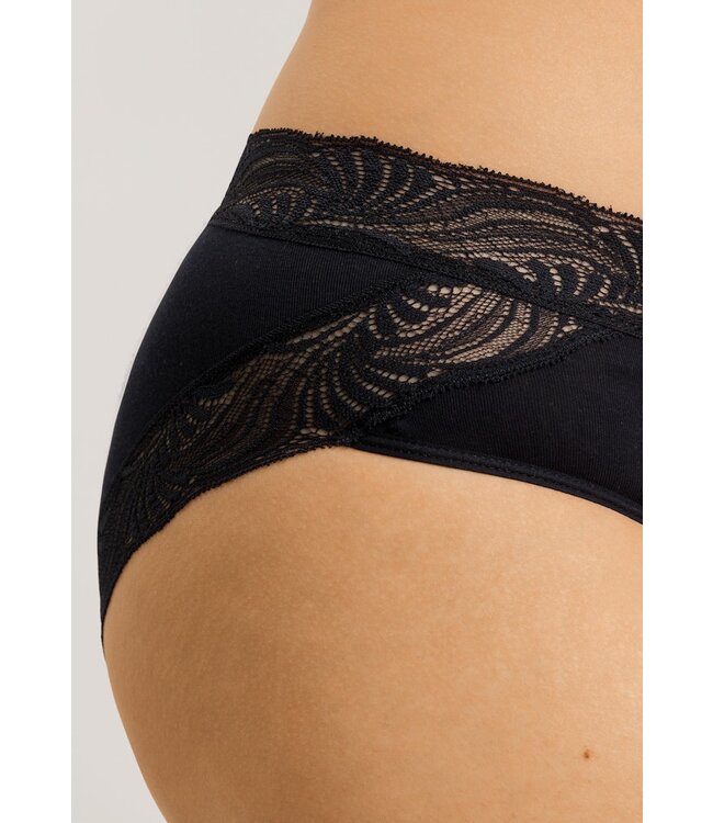 Hanro Cotton Delight Midi Brief Black (071835)
