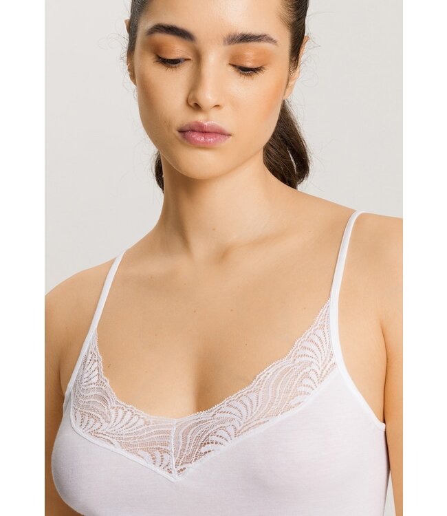Hanro Cotton Delight Spaghetti Top White (071836)