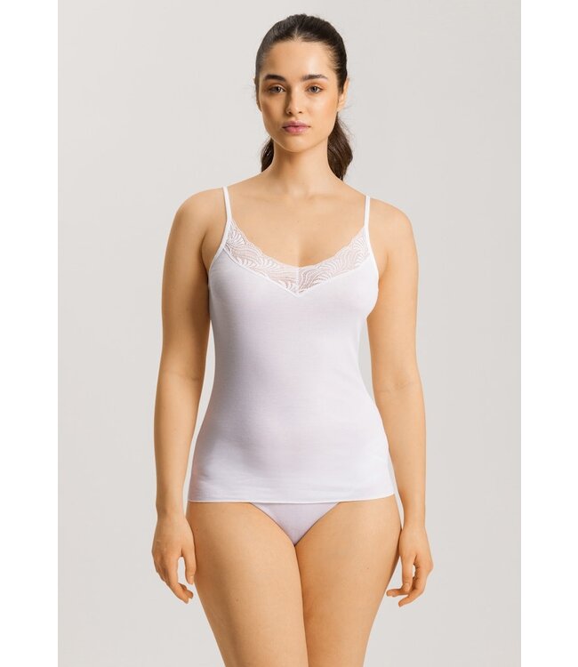 Hanro Cotton Delight Spaghetti Top White (071836)