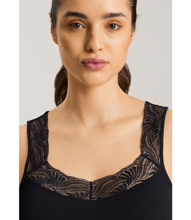 Hanro Cotton Delight Top Black (071837)