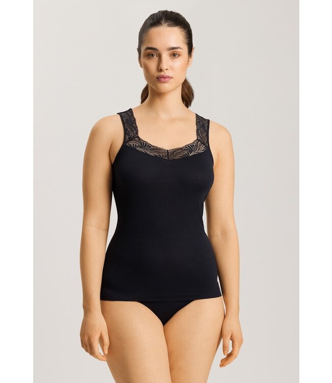 Hanro Cotton Delight Top Black (071837)