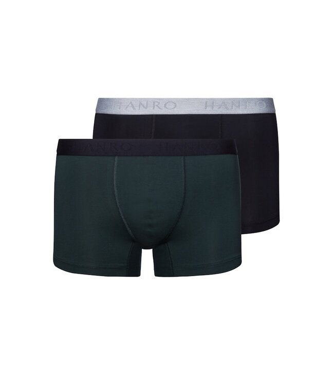 Hanro Cotton Essentials Pants 2-Pack Laurel/Black (073078)