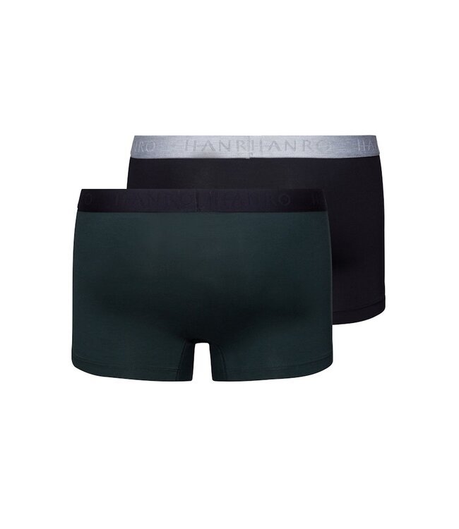 Hanro Cotton Essentials Pants 2-Pack Laurel/Black (073078)