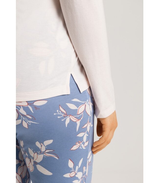 Hanro Sleep & Lounge Long Sleeve Shirt Rose Cream (074844)