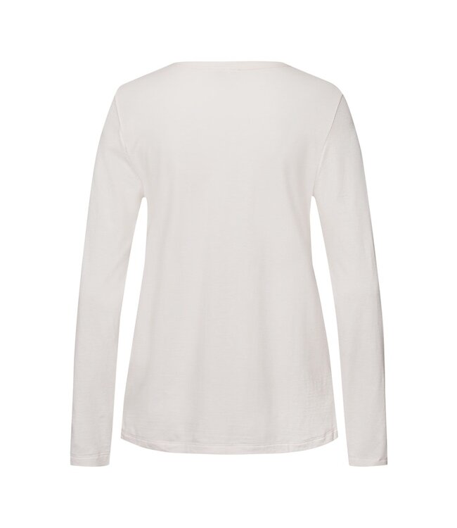 Hanro Sleep & Lounge Long Sleeve Shirt Rose Cream (074844)