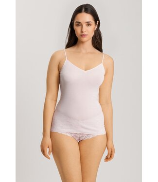 Hanro Cotton Seamless Spaghetti Top Honeydew