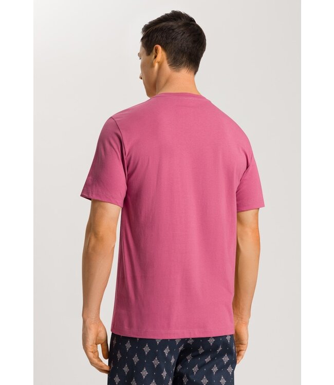 Hanro Living Short Sleeve Shirt Rose Wine (075050)